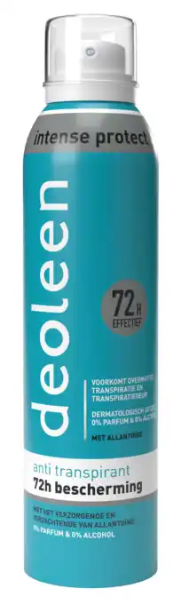 De Online Drogist Deoleen anti-transpirant deodorant spray 150ml aanbieding