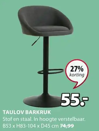 Jysk TAULOV BARKRUK aanbieding