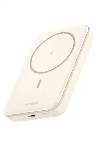 Amazon Ugreen draadloze powerbank 10000mah magnetische power bank met usb-c snellaadfunctie, draadloze externe batterij magsafe comp aanbieding