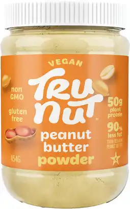 Amazon Tru-nut pindakaas in poedervorm - veganistisch eiwitpoeder - glutenvrij, niet-gmo - 90% minder vet dan pindakaas - originele  aanbieding