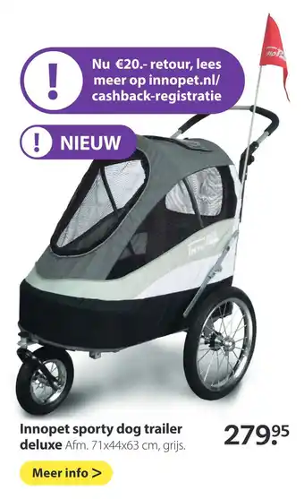 Boerenbond Innopet sporty dog trailer deluxe aanbieding