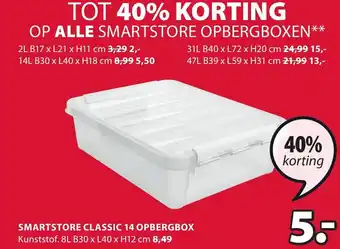 Jysk SMARTSTORE CLASSIC 14 OPBERGBOX aanbieding