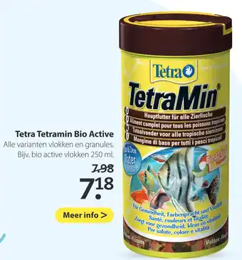 Boerenbond Tetra tetramin bio active 250ml aanbieding