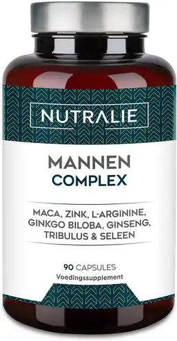Amazon Vitaminen mannen - maca, ginseng, tribulus terrestris, l'arginina, ginkgo biloba | 90 man capsules nutralie aanbieding