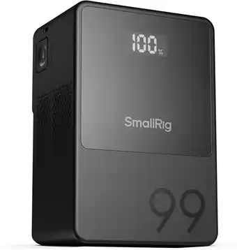 Amazon Smallrig vb99 mini 99wh v-mount batterij met oled-scherm, 6700mah draagbare v lock battery met usb-c/usb-a/d-tap/dc8v/dc12v/b aanbieding