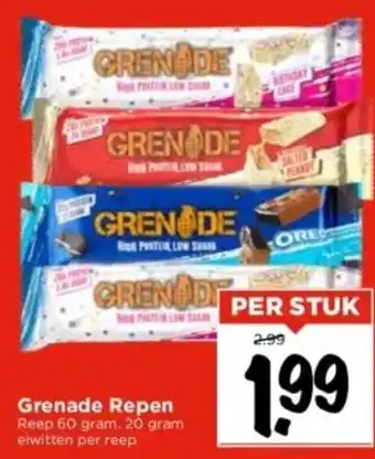 Vomar Voordeelmarkt Grenade repen per stuk aanbieding