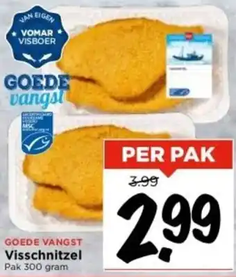 Vomar Voordeelmarkt Visschnitzel per paak aanbieding