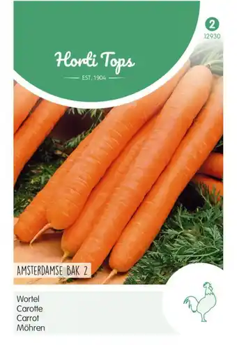 Welkoop Hortitops wortelen daucus carota amsterdamse bak 2 - wortelen - 5 gram aanbieding