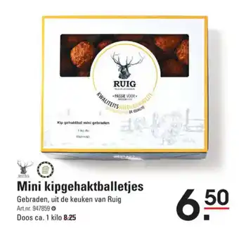 Sligro Mini kipgehaktballetjes aanbieding