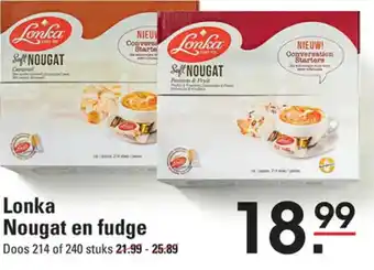 Sligro Lonka Nougat en fudge aanbieding
