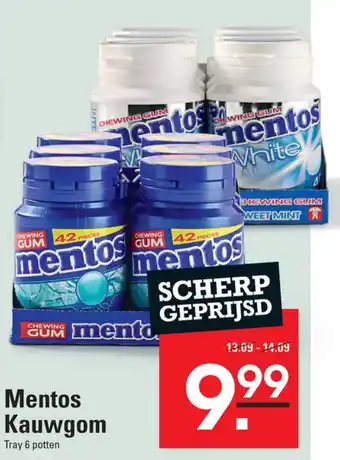 Sligro Mentos Kauwgom aanbieding
