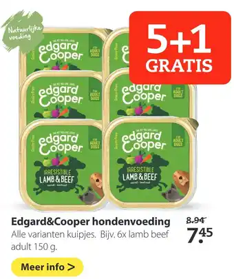 Boerenbond Edgard&Cooper hondenvoeding 150g aanbieding