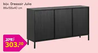 Leen Bakker Dressoir Julia 86x156x40 cm aanbieding