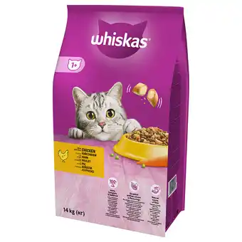 Zooplus 24 + 4 kg gratis! 28 kg whiskas kattenvoer - 1+ kip (2 x 14 kg) aanbieding