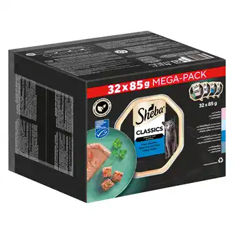 Zooplus 48 + 16 gratis! 64 x 85 g sheba variaties in kuipjes - classics in paté (64 x 85 g) aanbieding