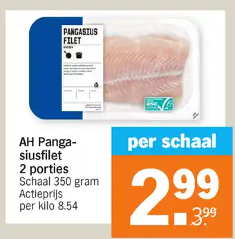 Albert Heijn AH Pangasiusfilet 350g aanbieding