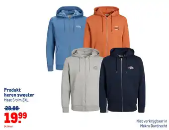 Makro Produkt heren sweater aanbieding