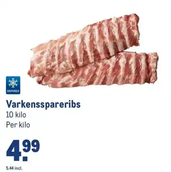 Makro Varkensspareribs 10 kilo aanbieding