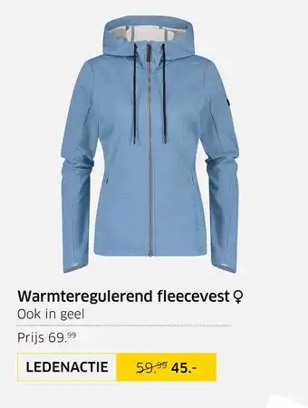 ANWB Warmteregulerend fleecevest aanbieding