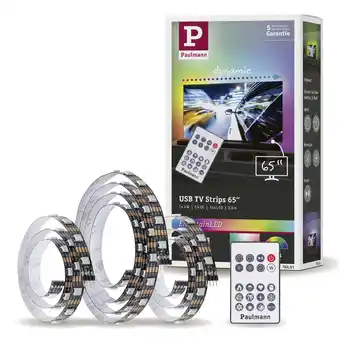 Conrad Paulmann tv strips 65 zoll 78881 led-strip basisset met usb-aansluiting 5 v 2.4 m rgb aanbieding
