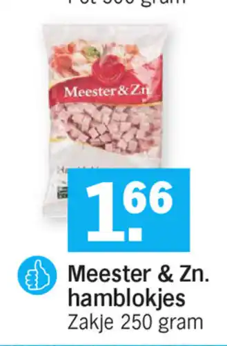 Albert Heijn Meester & Zn. Hamblokjes 250g aanbieding