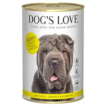 Zooplus 6x 400g dog's love adult kip hondenvoer nat aanbieding