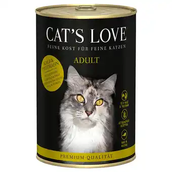 Zooplus 6x400g cat's love kalf & kalkoen nat kattenvoer aanbieding