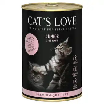 Zooplus 6x400g cat's love junior kippenvoer nat aanbieding