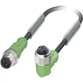 Conrad Phoenix contact 1668483 sensor/actuator connector, geassembleerd m12 aantal polen: 4 stekker, recht, bus, haaks 0.60 m 1 stuk aanbieding