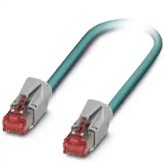 Conrad Phoenix contact 1408936 rj45 netwerkkabel, patchkabel cat 5 sf/utp 10.00 m waterblauw 1 stuk(s) aanbieding