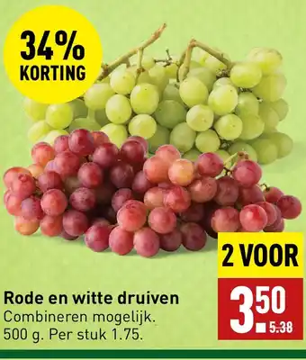 ALDI Rode en witte druiven aanbieding