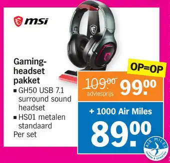 Albert Heijn Gamingheadset pakket aanbieding