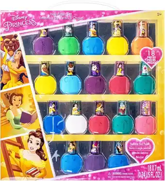 Amazon Disney princess - townley girl belle 18 stuks niet-giftige peel-off watergedragen veilige sneldrogende nagellak kit| verjaard aanbieding