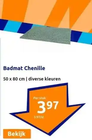 Action Badmat chenille aanbieding