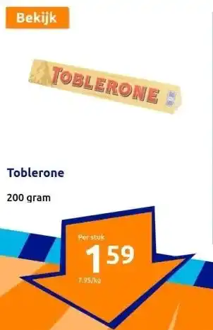 Action Toblerone aanbieding