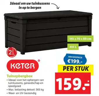 Lidl Tuinopbergbox aanbieding