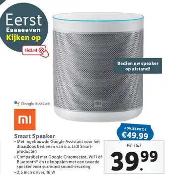 Lidl Smart Speaker aanbieding