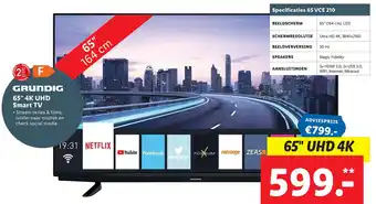 Lidl GRUNDIG 65" 4K UHD Smart TV aanbieding