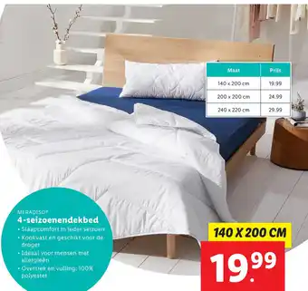 Lidl 4-seizoenendekbed aanbieding