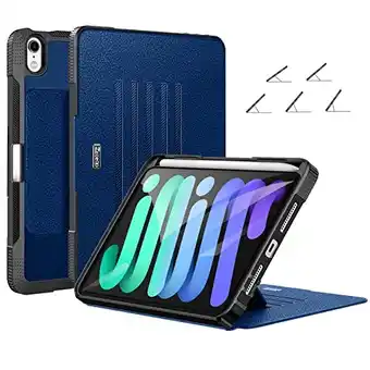 Amazon Ztotopcases voor ipad mini 6 case 2021, [5 magnetische stand hoeken] volledige body beschermhoes met potloodhouder en auto wa aanbieding