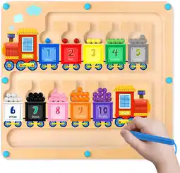 Amazon Magnetisch doolhof montessori-speelgoed vanaf 3 jaar sorteerspel fijne motoriek getallen en kleuren leer speelgoed cadeau mei aanbieding