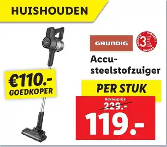 Lidl Accu-steelstofzuiger aanbieding