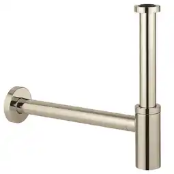 Sanitairwinkel.nl Grohe design sifon 1 1/4 met muurbuis nickel aanbieding