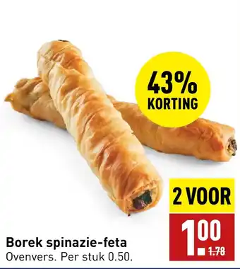 ALDI Borek spinazie-feta aanbieding