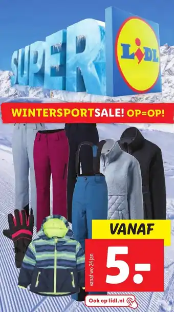 Lidl WINTERSPORTSALE aanbieding