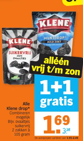 Albert Heijn Klene drop aanbieding