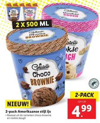 Lidl 2-pack Amerikaanse stijl ijs aanbieding