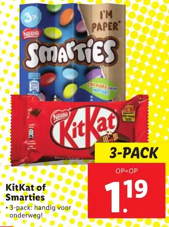 Lidl KitKat of Smarties aanbieding