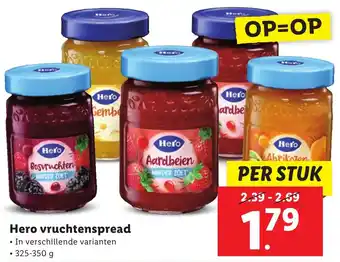 Lidl Hero vruchtenspread aanbieding