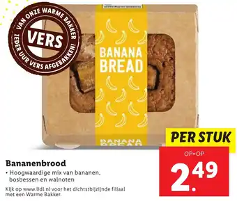 Lidl Bananenbrood aanbieding